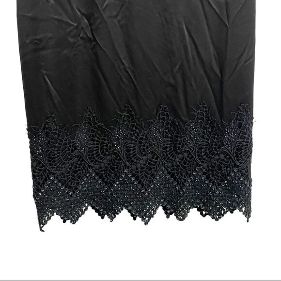 LAUNDRY By Design Black Silk Sleeveless Silk Sheath Tank Mini Cocktail Dress 0 - Picture 2 of 5